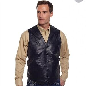 Leather Vest, XL
